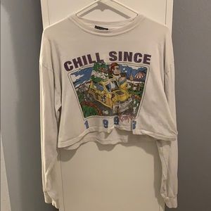 Brandy Melville long sleeve crop top